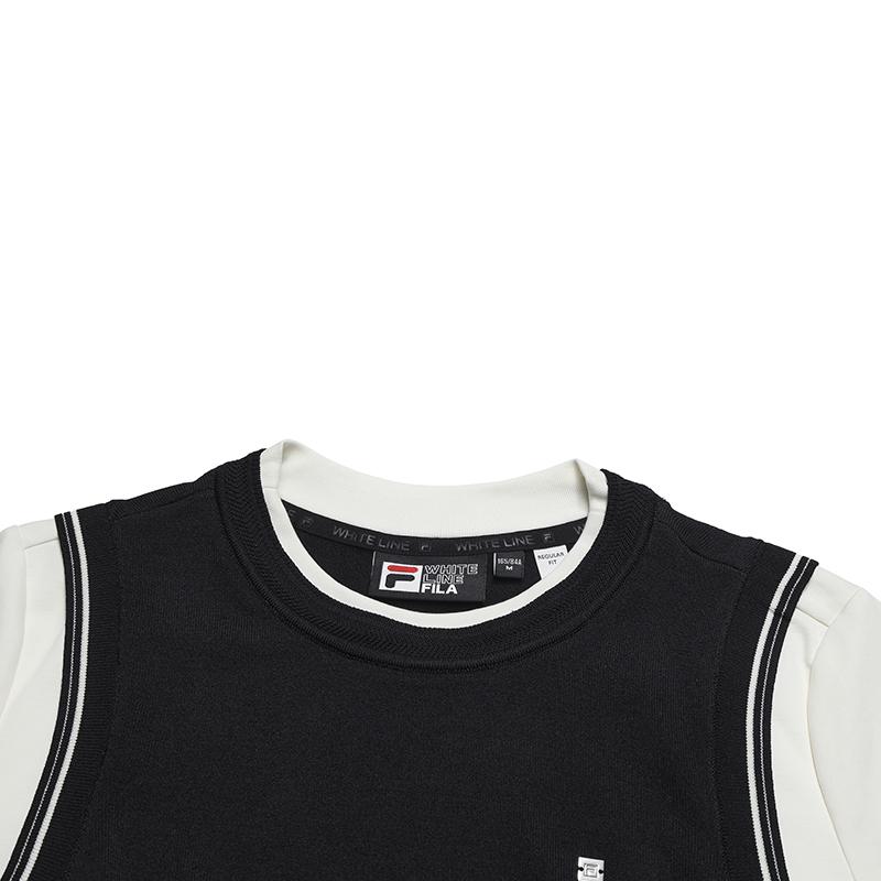 FILA White Fashion Classic Simple Retro Casual Comfortable Short Sleeve T-Shirt Women tops F11W613101FNV