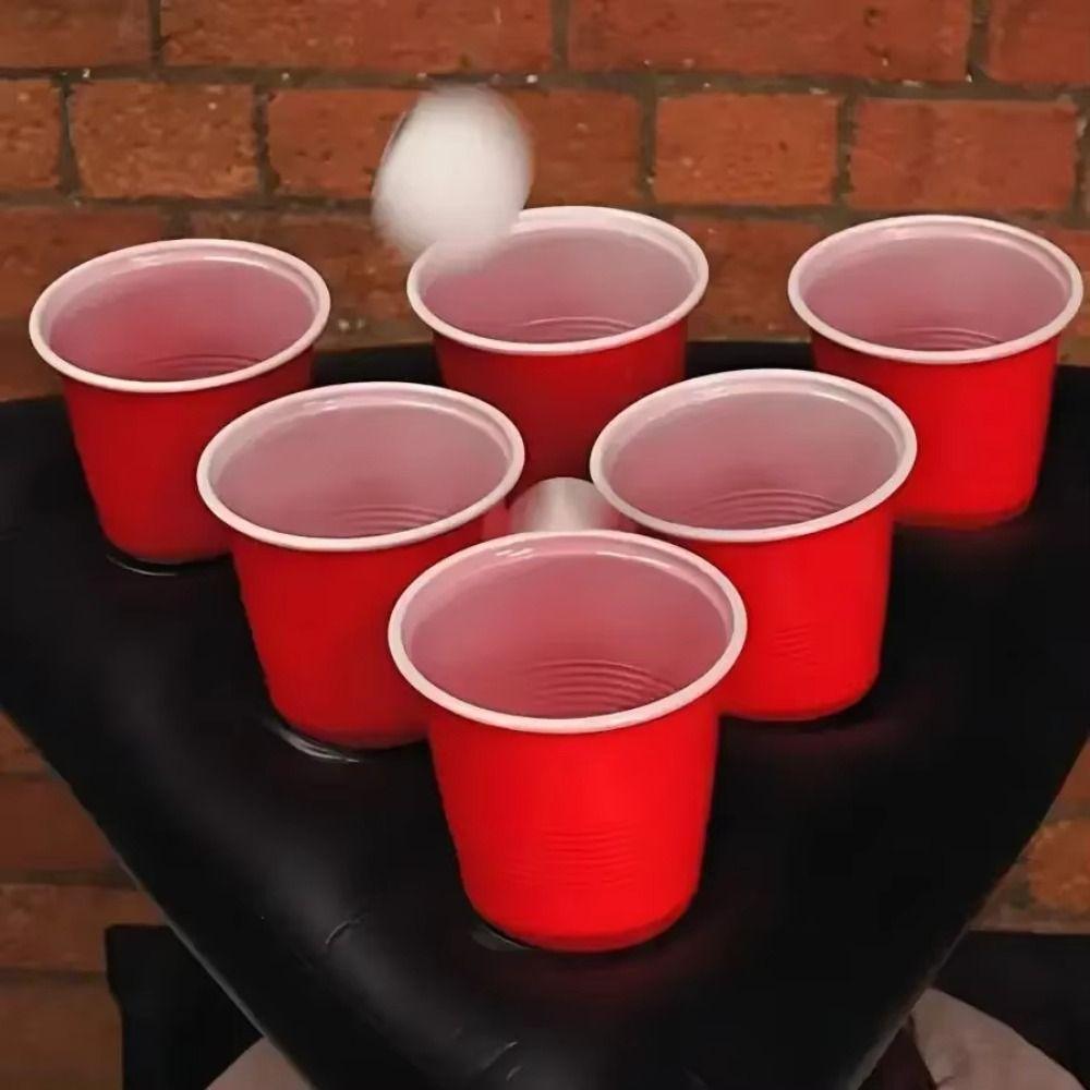 Triangle Cap Toss Game Hat Beverage Cup Mats Party Toss Game Inflatable Pong Hat Garden Party