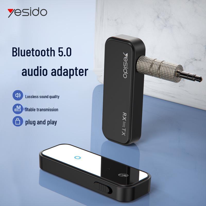 Wireless 5.0 Car Bluetooth Aux Audio Receiver & Adapter