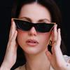 Fashion Women Square Sunglasses Shades UV400 Retro Rivets Double Color Men Sun Glasses  gafas lentes