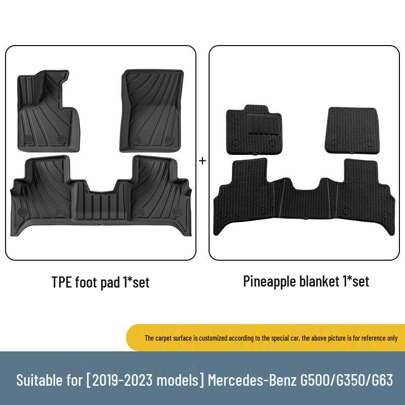 Eco-Friendly TPE Floor Mats & Trunk Liner for 2019-2023 Mercedes-Benz G500/G63/G350