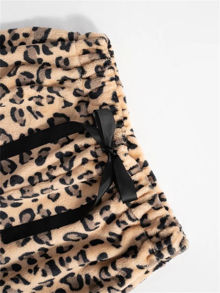 Dámské ležérní kalhoty s leopardím vzorem a širokými nohavicemi – Všechny velikosti dostupné