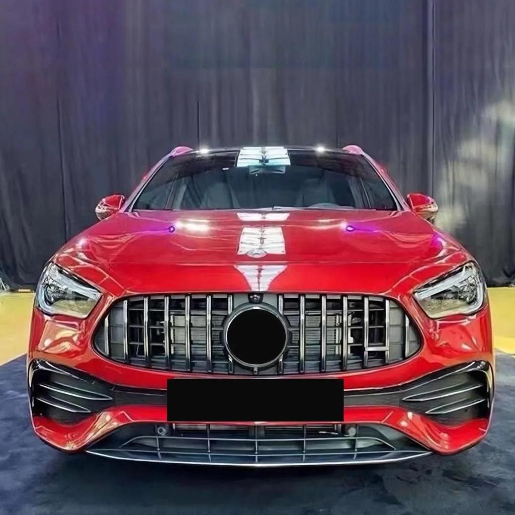 GT Vertical Bar Grille Replacement for 2020-2024 Mercedes-Benz GLA H247 Overseas Version