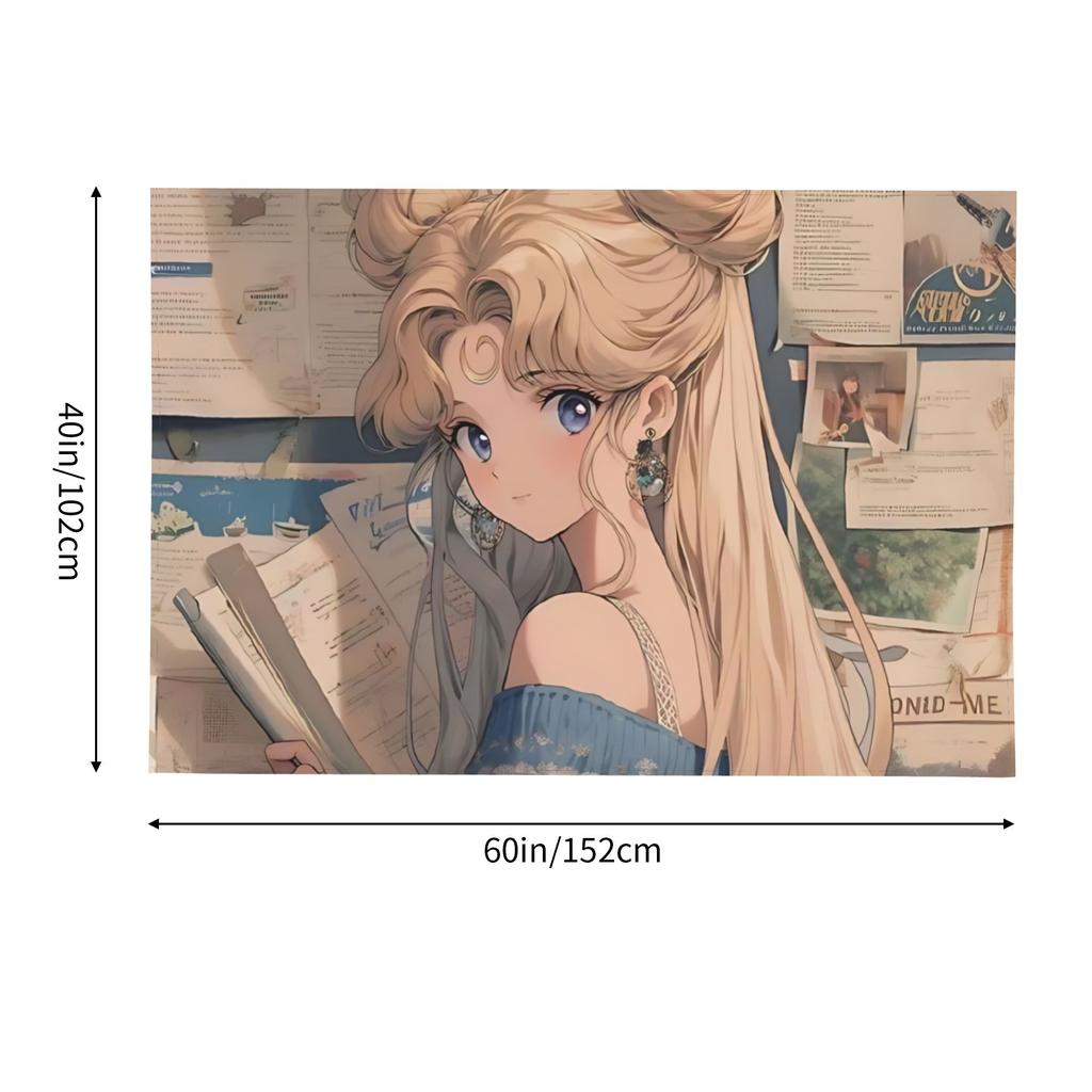Cutecore Sailor Moons Tapestry Bedroom Decoration Wall Hanging Blanket Tapestry Cool Stuff For Room