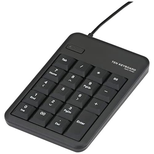 ELECOM Numeric Keypad Wired Membrane M Size RoHS Directive Compliant Black TK-TCM011BK/RS