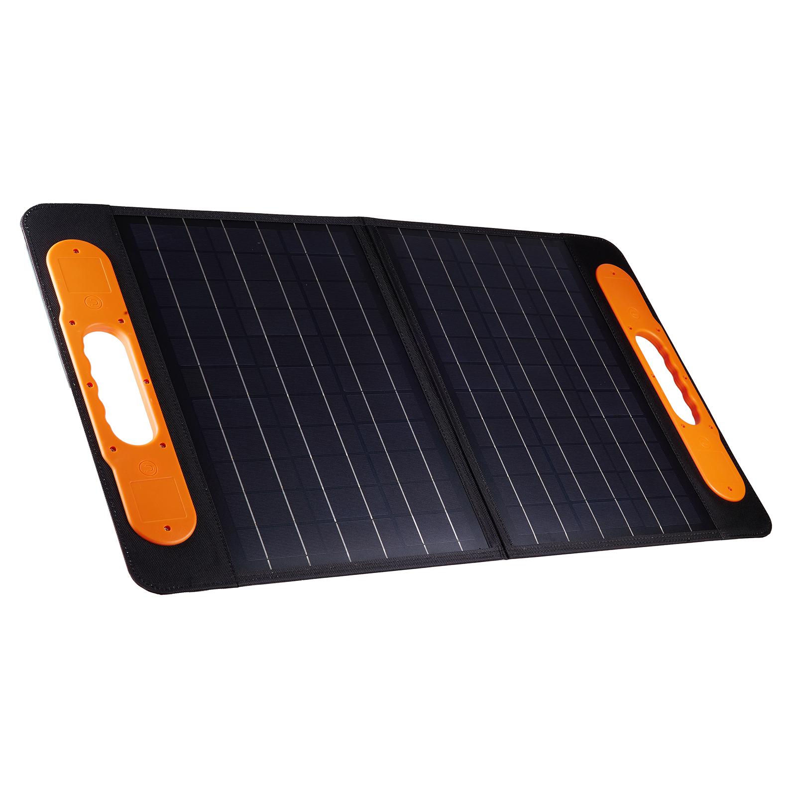 

40W Polycrystalline Solar Panel Charging Panel with Handle Solar Charger IP65 Waterproof for Home Car Boat Indoor чёрный
