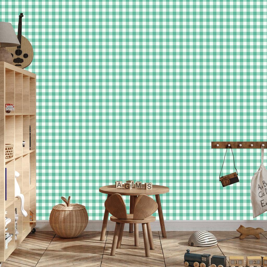 Wallpaper Mint and sea fabric pattern, mint background 50x1000