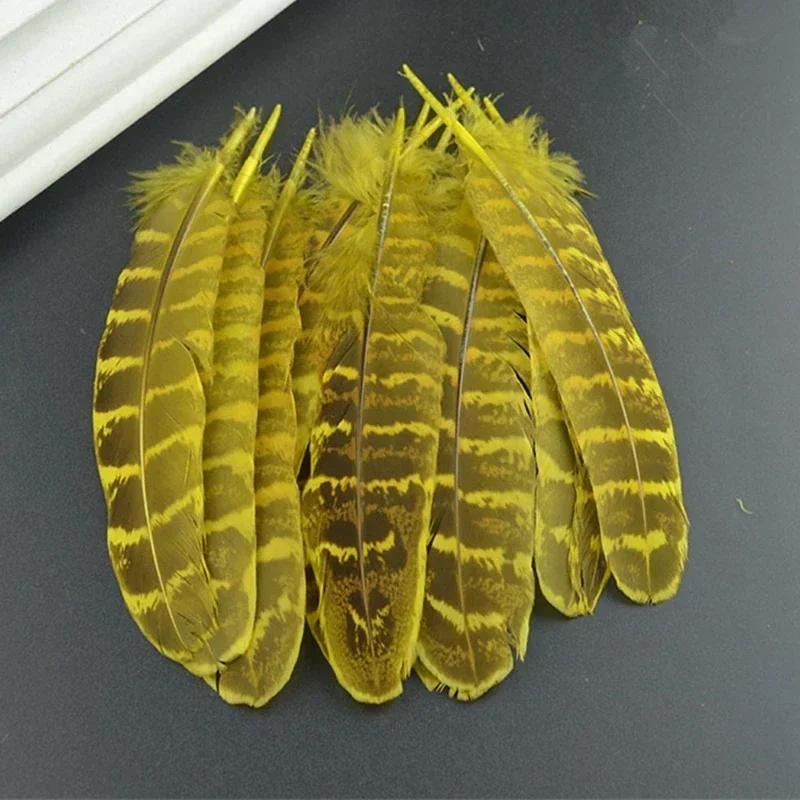 Natural Female Pheasant Feathers for Carfts Chicken Handicraft Accessories Decoration Plumas Feather Decor Carnaval