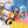 5-Ply Colored Combed Cotton Baby Yarn for Hand-Knitting and DIY Crochet Projects, Ideal for Flower Bouquets and Medium-Thickness Blankets