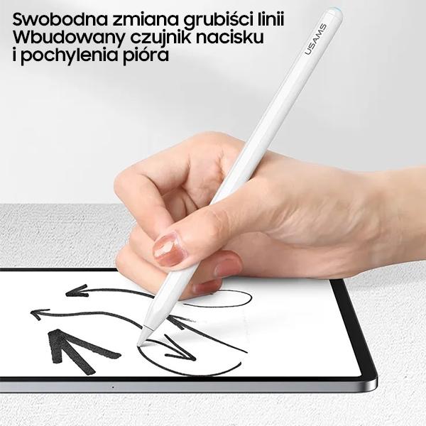 USAMS Magnetic Stylus Active Touchsensitive Pen Stylus White/White Zb254Drb01 (Us-Zb254)