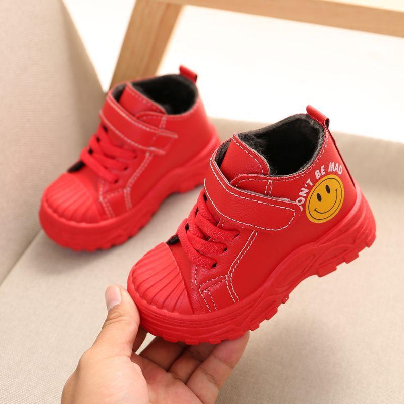 

Детские ботинки Мартин 2025 зима детские флисовые утепленные хлопковые ботинки для мальчиков и девочек британские зимние ботинки детские короткие ботинки inner length 13.5cm 22 yards