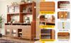 Restaurant Tall Cabinet (145 X 39 X 171 Cm), with Changhong Glass Door, Wine Glass Rack, Multi-Layer Storage, Wood Structure and Gold Decoration