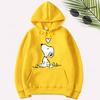 New Cartoon Print Hoodie: Couples' Plus Velvet Autumn/Winter Sweatshirt - Casual Versatile Pullover