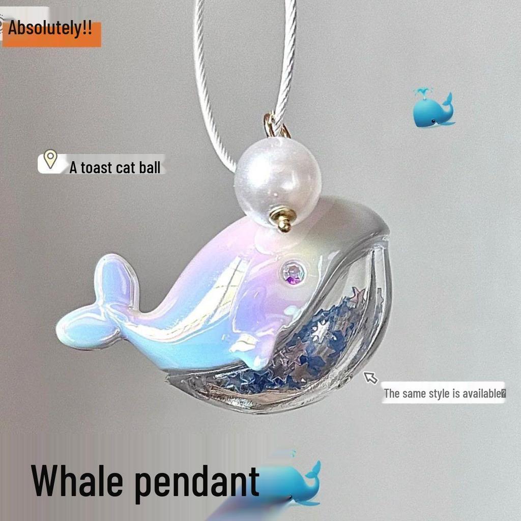 Dolphin Plush Toy Whale Keychain - Cartoon Pendant for Women's Bags, Couples, and Small Gifts