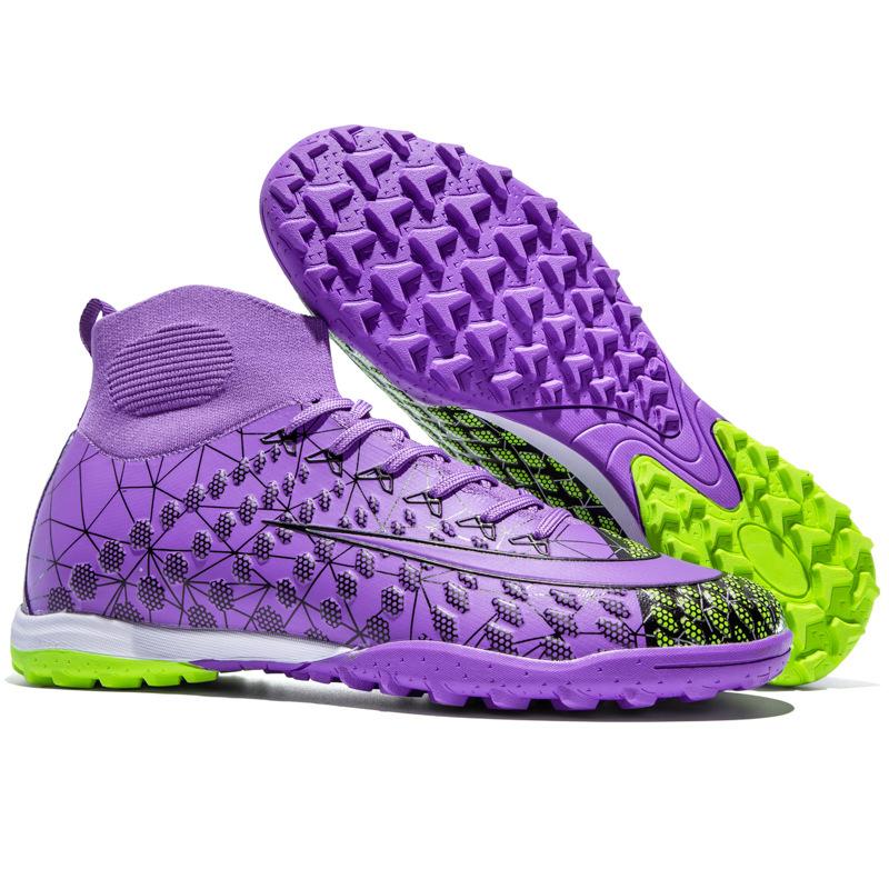 New High-top Sports Football Shoes Men's and Women's Youth Long Nails Broken Nails Professional Game Football Shoes