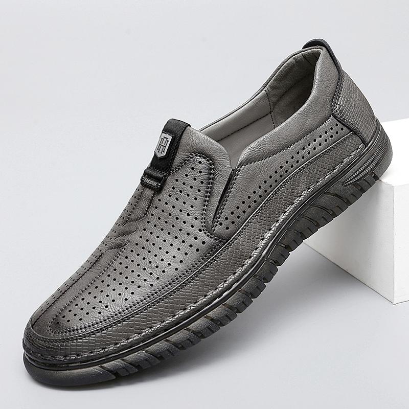 Rindersehnensohle lässige HohllederSchuhe Sommer LochSandalen weiche Sohle weiches Leder atmungsaktiv Doudou Schuhe