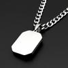Stainless Steel Christian Jesus Crucifix Cross Medal Pendant Necklaces for Men Women Gold Color Hip Hop Chain Amulet Jewelry