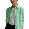 Polo Ralph Lauren Striped Long Sleeve Button Down Shirt Women shirts Green 211968222-001