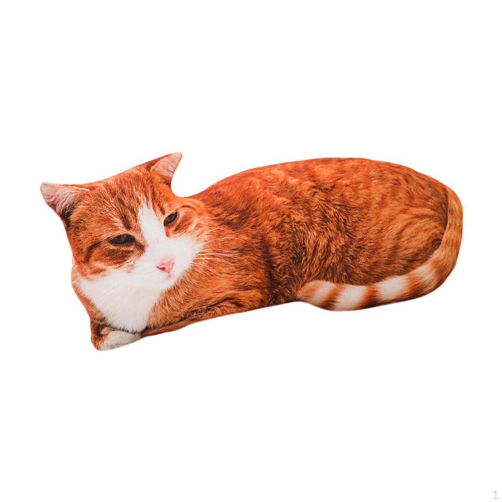 Cat Design Throw Pillow for Car Sofa Bedroom Decorative Use
