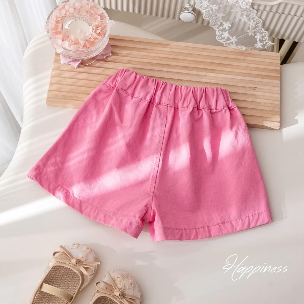 Girls' Summer Casual Pants Korean Cartoon Embroidered Shorts Girl Sweet and Cute Shorts Summer Pants