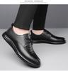 Fashion2024 Spring Autumn New Designer Loafers Men Invisible Elevation Soft Leather Black Shoes Male Fashion Casual Men's Shoes