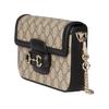 Gucci Horsebit 1955 Classic Print Leather Trim Mini Shoulder Bag Women shoulder bag Beige Dark-Brown 752002-FAD6L-9741