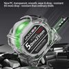 Portable Fluorescent Tape Measure Self-Locking Tape Measure 5M - Thickened Wear-resistant Drop-proof Precision JC005