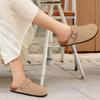 Fashion Crestar New Brooklyn Damen Wildleder Clogs Korkfußbett Rindsleder Pantoletten mit verstellbarem Slingback Mode Slipper Kartoffelschuhe