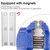 1Pair V Type Vise Jaws Aluminum Alloy Fixture Magnetic 6/4 inch Vice Jaws Multi-Purpose Protectors Cover for Plumbing DIY Making
