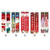 Foldable Christmas Porch Door Banner Polyester Santa Claus Hanging Couplet  Spring Festival