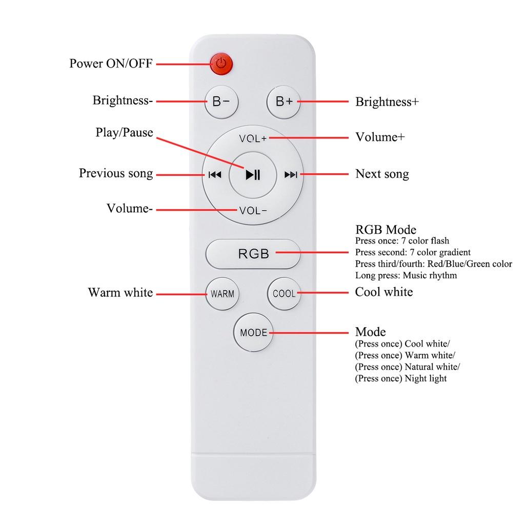 Plafoniere LED RGBW dimmerabili da 100 W con musica, altoparlante Bluetooth, telecomando e controllo APP, plafoniera a filo