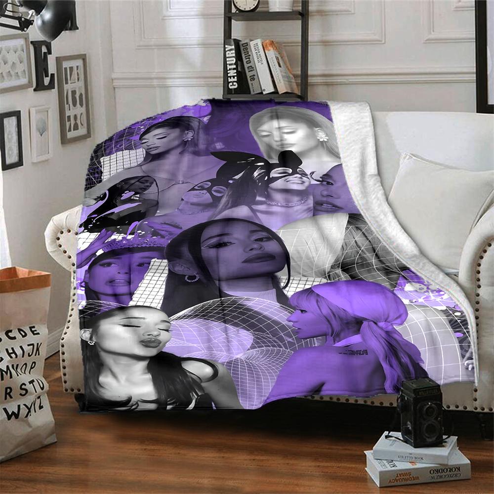 Purple Aesthetic Collage Blanket Soft Throw Blanket For Home Bedroom Bed Sofa Travel Office Solid Christmas Blanket