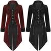 Men Tailcoat Vintage Jacket Goth Steampunk Uniform Costume Party Outwear Coat