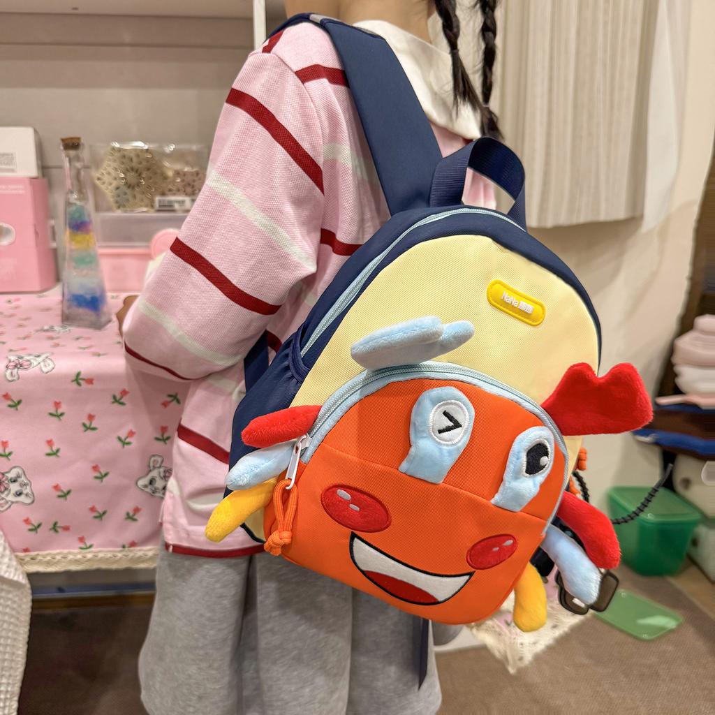 Schoolbag1011 New Animal Inspiration Series Children's School Bag Children's Fun Cute Ultra Light Burden Reduction Anti-Lost Kindergarten School Bag