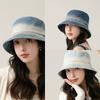 Bucket Hat Denims Unisex Fisherman Hat Dress-up Party Casual Wear