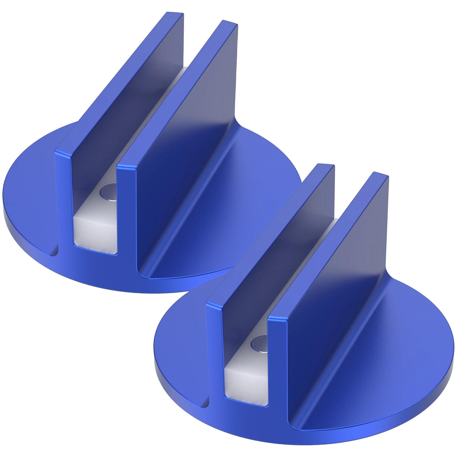 2Pcs Universal Jack Pad Slotted Aluminum Slotted Magnetic Jack Pad Pinch Weld Adapter Stable Magnetic Frame Guide Rail Adapter