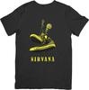 Nirvana Music Unisex Fit for Men & Women Quality Cotton T-Shirt Black