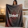 Coperta in Flanella con Stampa Slipknot Morbida Leggera Coperta Pluche per Letto Divano Uso Domestico