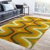 70er Jahre Retro Abstrakte Kunst Teppich Rutschfester Teppich für Schlafzimmer Balkon Flur Eingang Heimdekoration Ästhetische Zimmerteppiche