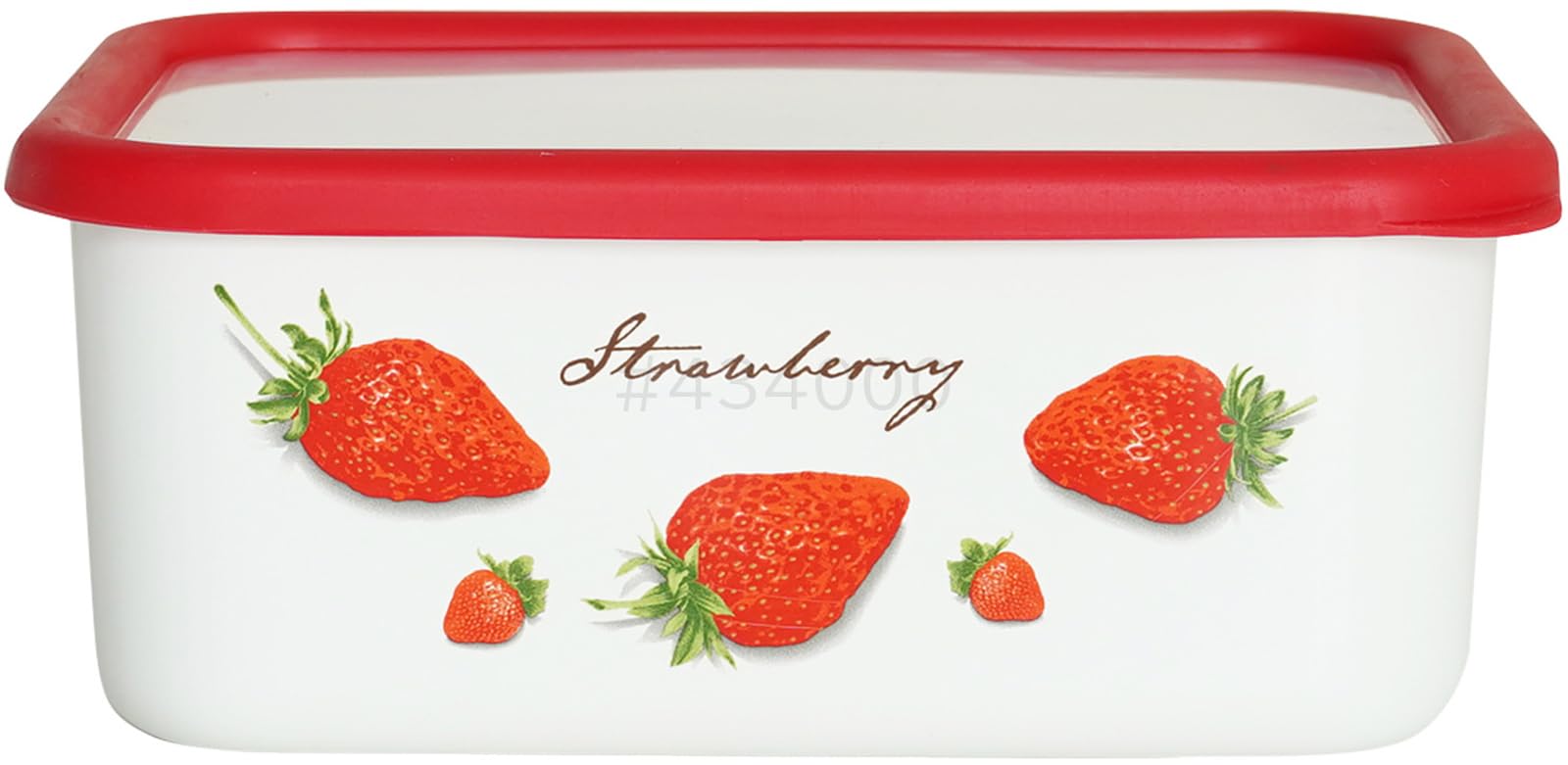 

Контейнер Fuji Enamel Strawberry Глубокий квадратный L 1.95L STB-DL белый