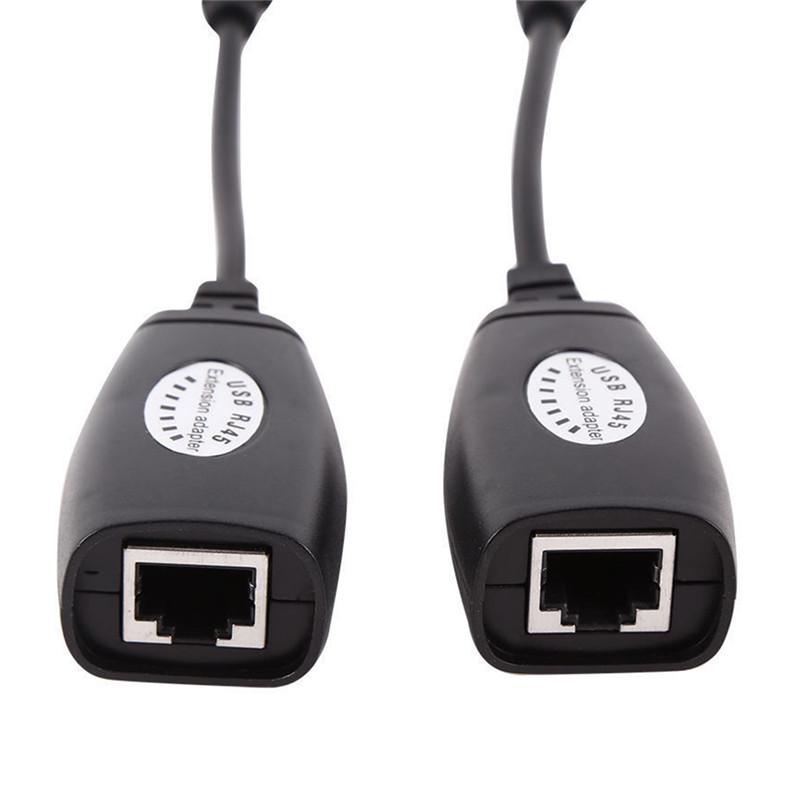 Usb Extension Ethernet Rj45 Cat5E/6 Cable Lan Adapter Extender Over Repeater