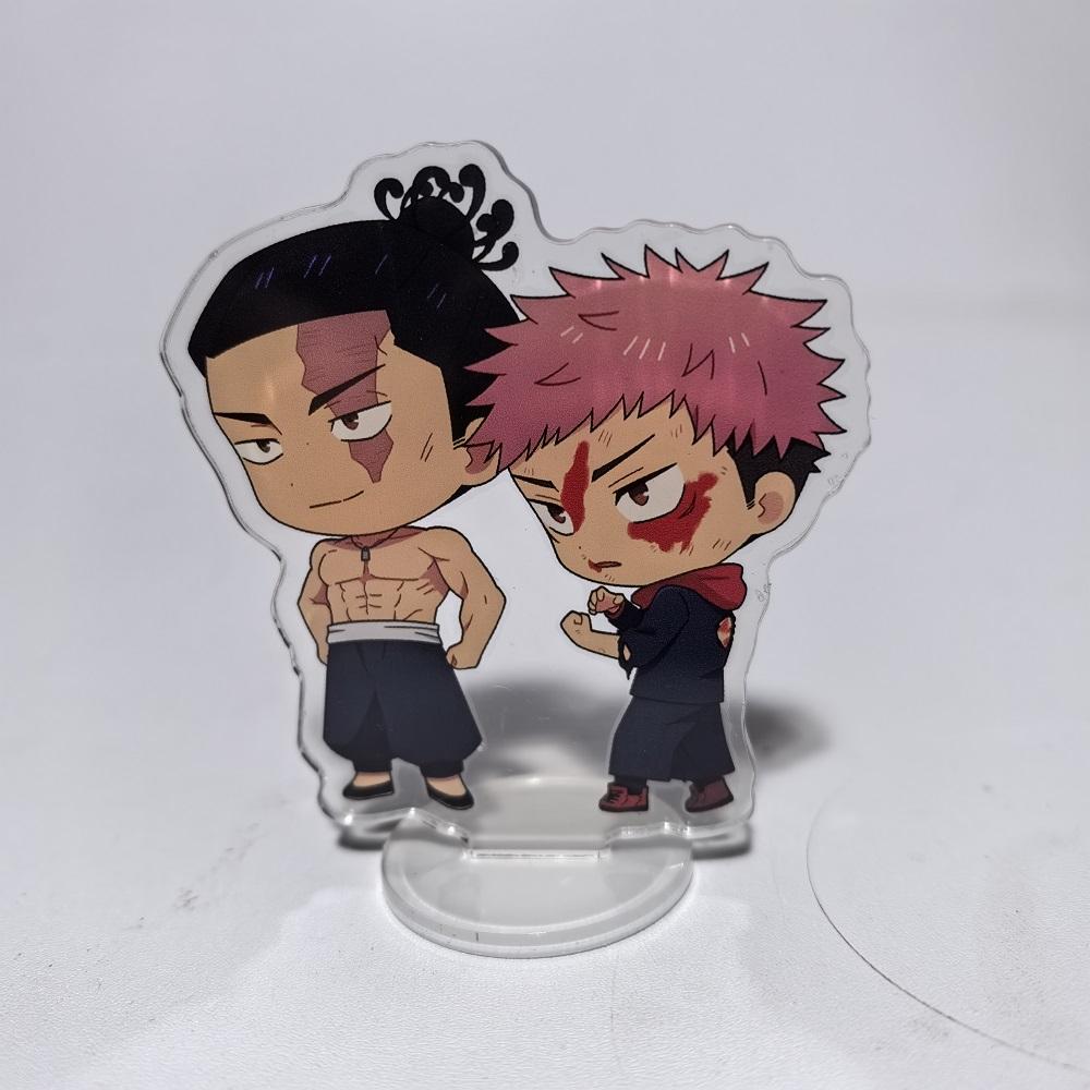8cm Jujutsu Kaisen Anime Peripherals Satoru Gojo Nanami Kento Mini Stand Acrylic Ornaments Model Collections Dolls Figure Gifts