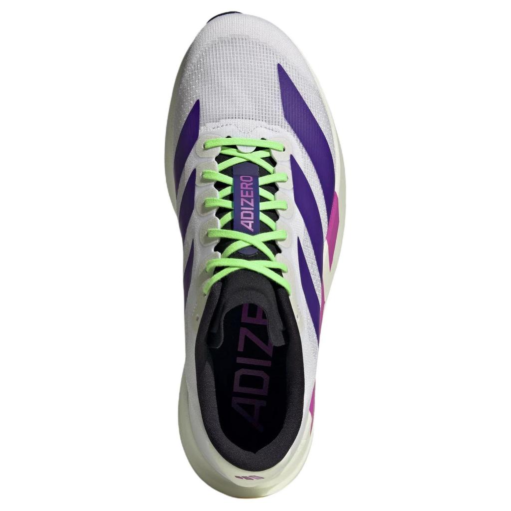 adidas Adizero Evo SL 'White Collegiate Purple Lime Burst' Men's JS4495