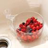 Drain Basket with Strainer Portable Lightweight Fruit Vegetable Washing Bowl