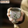 Hand-painted Wisteria Camellia Teacup Handmade Tea Bowl Cute Cup Tea-tasting Meditation Cup Jianzhan Master Cups Tea Items Craft