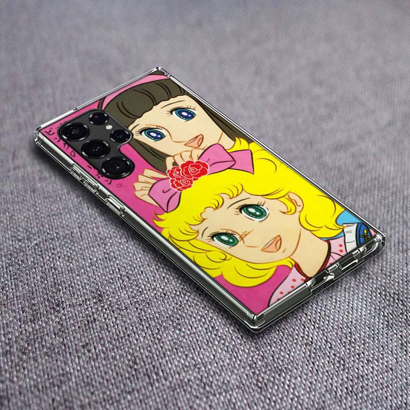 

Candy Candy 90s Anime Phone Case For Samsung Galaxy S24 S23 S21 S20 FE S22 S26 Ultra S25 Edge S10 Plus Cover Clear TPU Capa Shel Samsung S20 FE