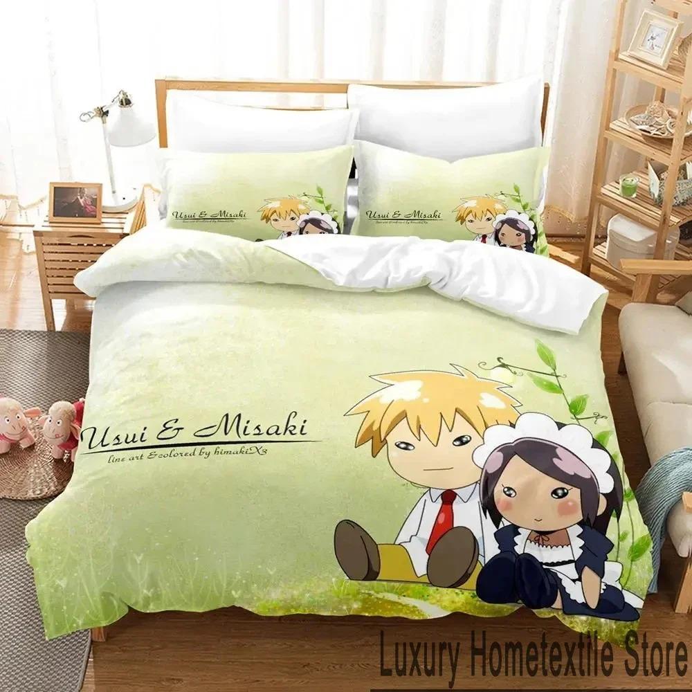 Comfortable Anime Print Duvet Cover Set With Duvet Cover And Pillowcases King Queen Twin Sizes For All Ages