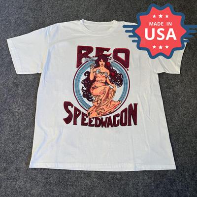 Vintage REO Speedwagon Band Cotton Shirt Unisex Concert S To 5XL MQ246 Unisex T-Shirt
