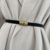 New Korean Belt for Women Retro Metal Buckle for Coat Suit Sweater Shirt with Skirt Tug Waist Seal