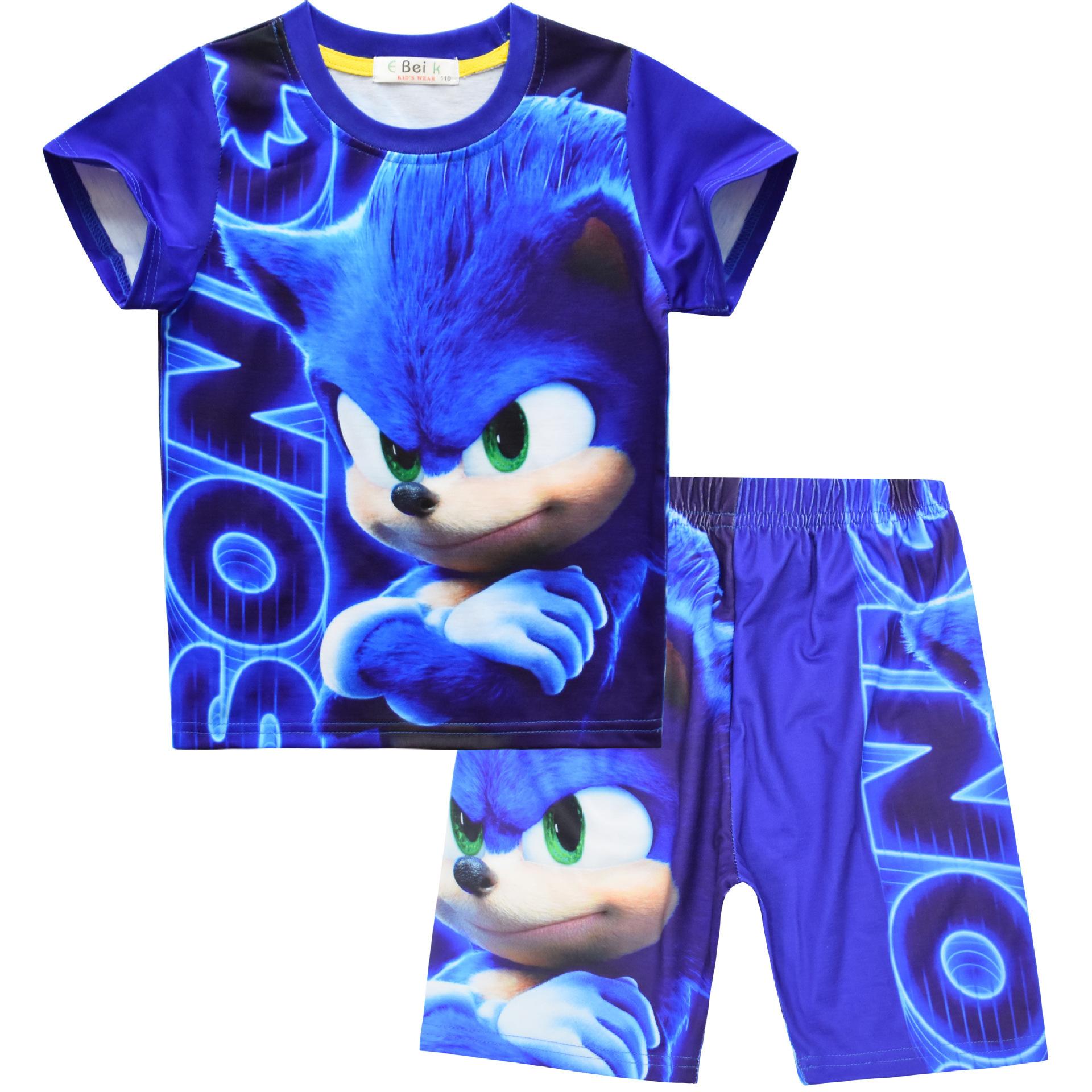 Hot Sale, Cartoon, Cartoon Digital Printing, Children S Short Sleeve Loungewear Cover 826 100